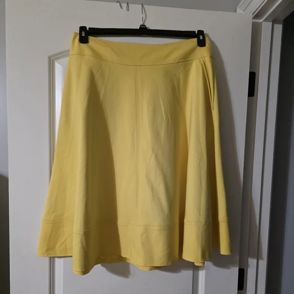 Lane Bryant Yellow A-Line Skirt - Picture 1 of 4